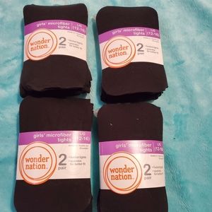 Girls Microfiber Tights Bundle